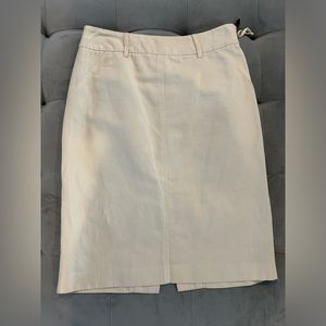 Sandra Angelozzi Cream Pencil Skirt xs